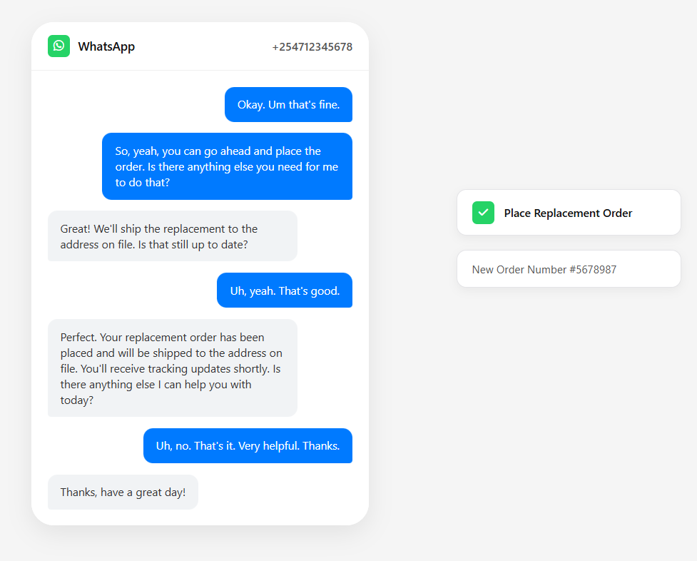 WhatsApp integration